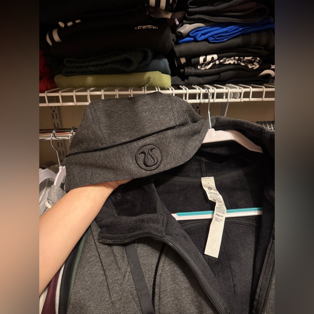 Lululemon Scuba Hoodie *Plush sz 4 Heathered Black/Black - Picture 11 of 15